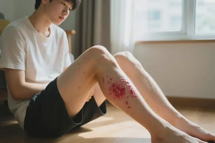 男生大腿上容易起湿疹能靠自己自愈吗(图2)