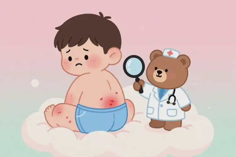 少兒屁股長濕疹不管它會自己痊愈嗎(圖4)