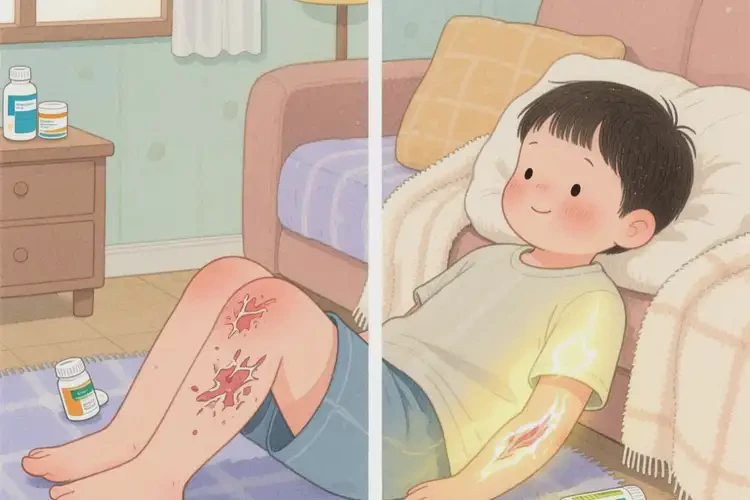 兒童小腿上容易長濕疹不管它會自己自愈嗎(圖2)