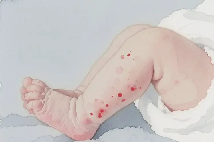 新生兒四肢容易起濕疹不管它會(huì)自己痊愈嗎(圖1)