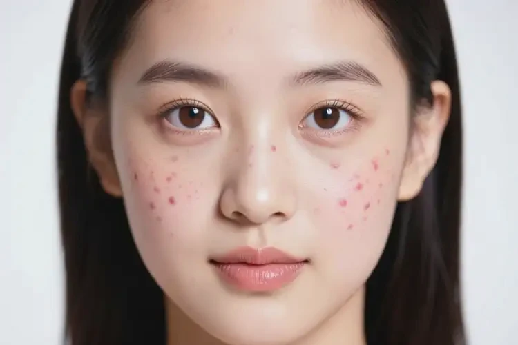 女生面部長濕疹可以徹底自愈嗎(圖1)