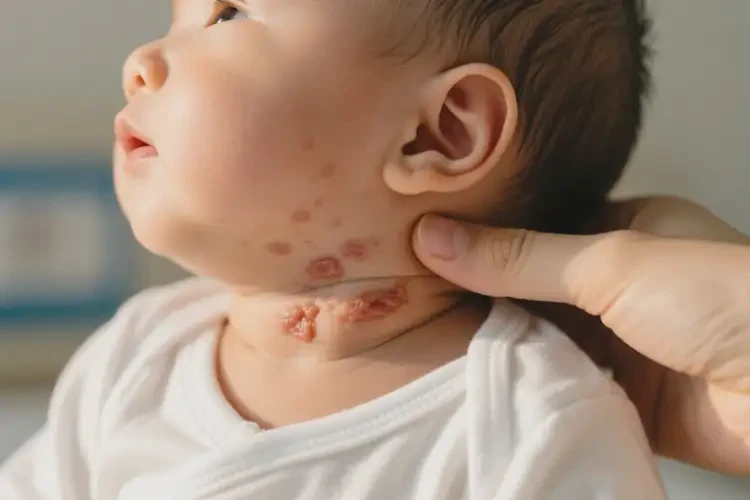 幼儿脖子上起湿疹不管它会自己痊愈吗(图4)