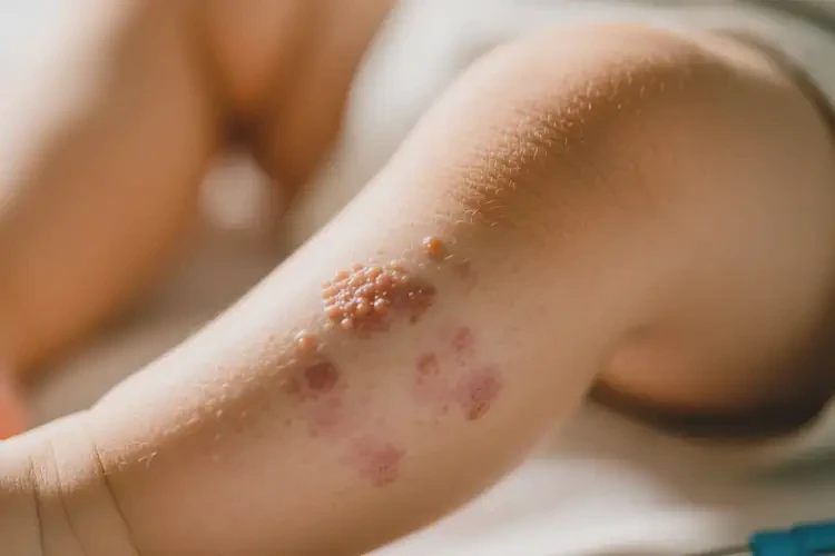 幼兒小腿上出現(xiàn)濕疹不管它會(huì)自己痊愈嗎(圖4)