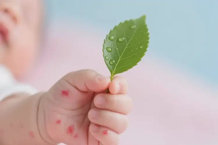 新生兒全身偶爾長濕疹能夠徹底治愈嗎(圖1)