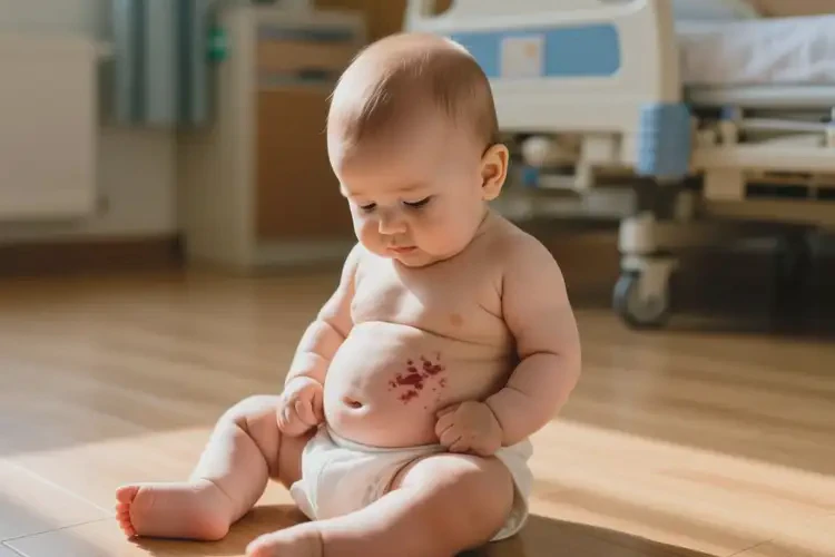 嬰幼兒肚子有濕疹不管它會(huì)自己痊愈嗎(圖1)