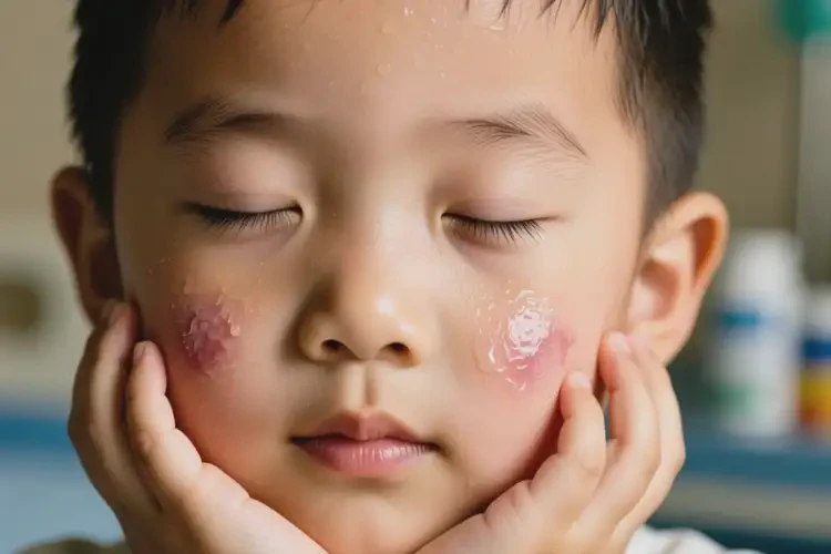 孩子臉上偶爾起濕疹能徹底自愈嗎(圖3)