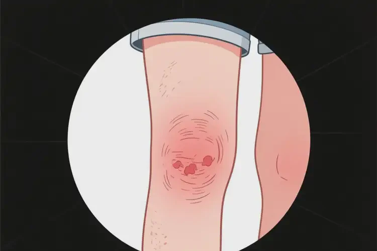 中学生大腿起湿疹不管它会自己自愈吗(图2)