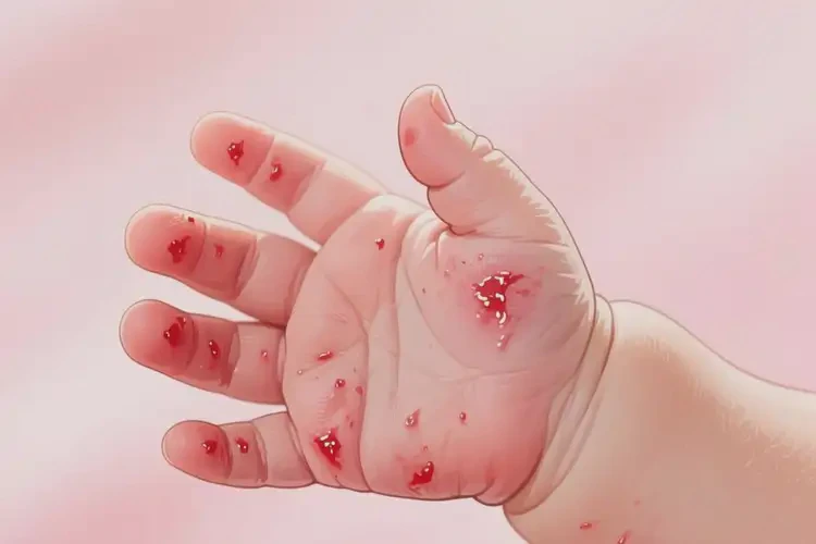 嬰兒四肢長濕疹不管它會自己好嗎(圖2)