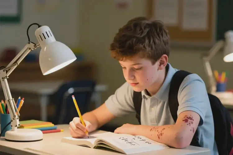 中學生全身有濕疹不管它會自己好嗎(圖1)