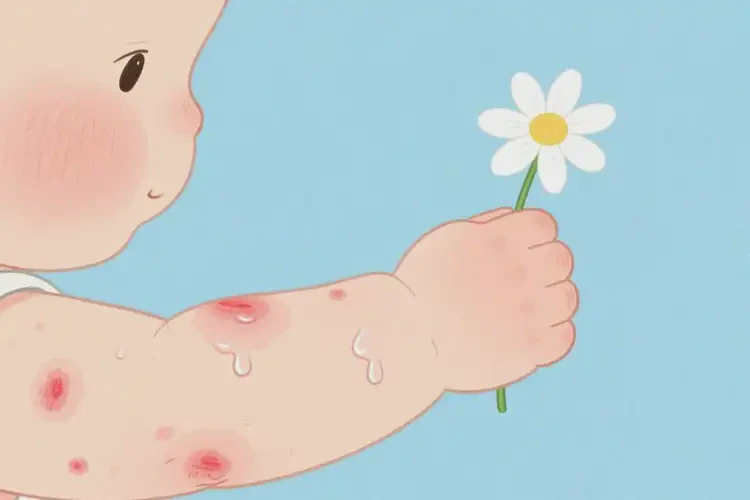 幼儿手臂偶尔长湿疹不管它会自己好吗(图3)