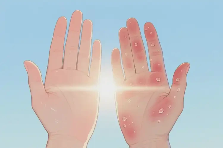 青年人身上出濕疹不管它會(huì)自己痊愈嗎(圖1)