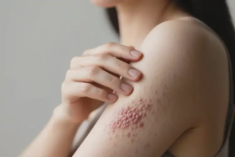 女性手臂容易長(zhǎng)濕疹能靠自己自愈嗎(圖1)