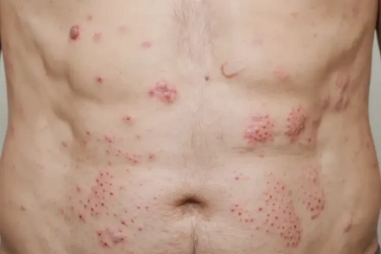 男人肚子偶爾長濕疹不管它會自己自愈嗎(圖4)