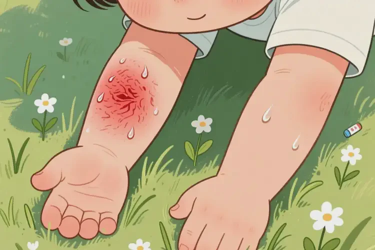 兒童手臂出現(xiàn)濕疹能靠自己自愈嗎(圖3)