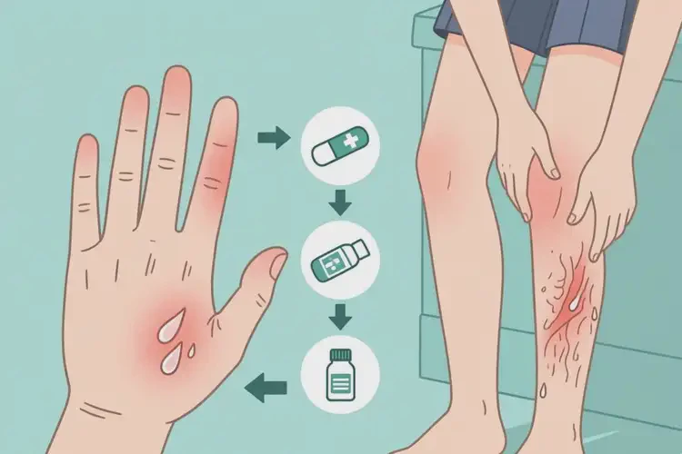 大學(xué)生四肢出濕疹能夠徹底治愈嗎(圖4)