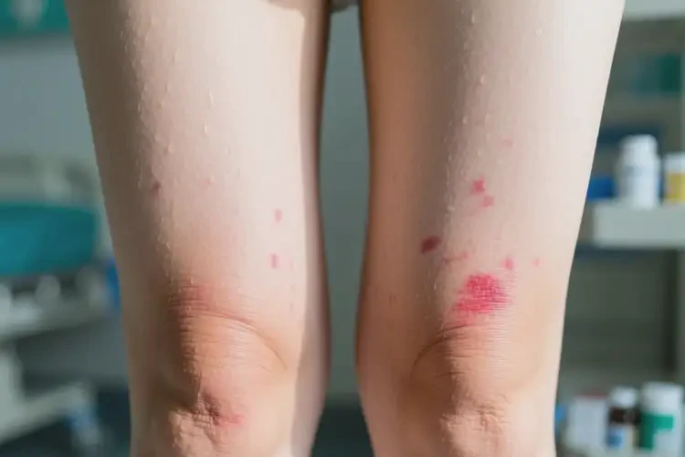 女性大腿上偶爾長(zhǎng)濕疹可不可以徹底自愈(圖2)