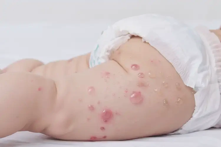 嬰幼兒屁股上有濕疹不管它會(huì)自己好嗎(圖1)