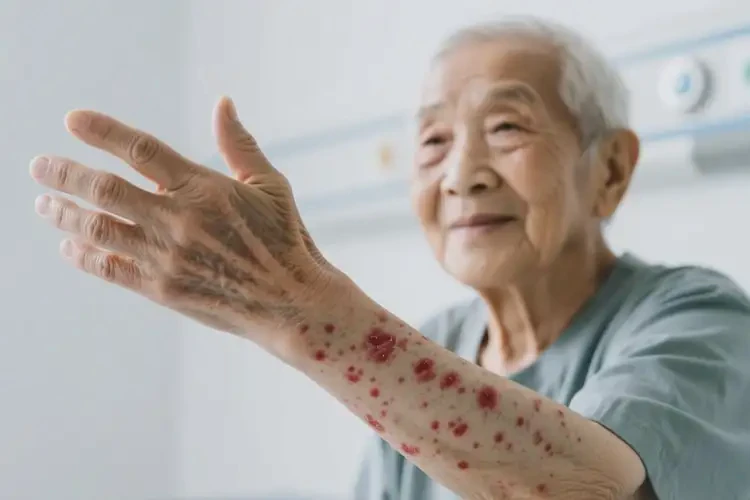 高龄老人手臂容易起湿疹不管它会自己痊愈吗(图4)