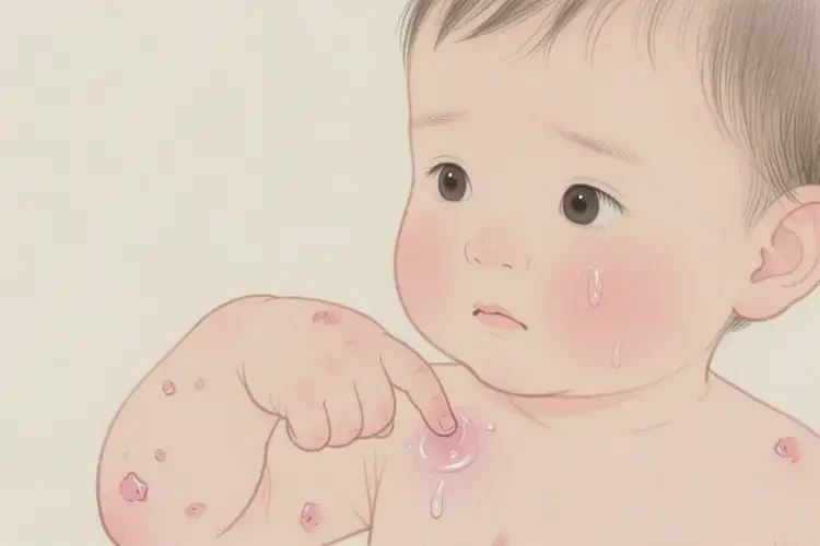 幼儿手臂偶尔长湿疹不管它会自己好吗(图4)