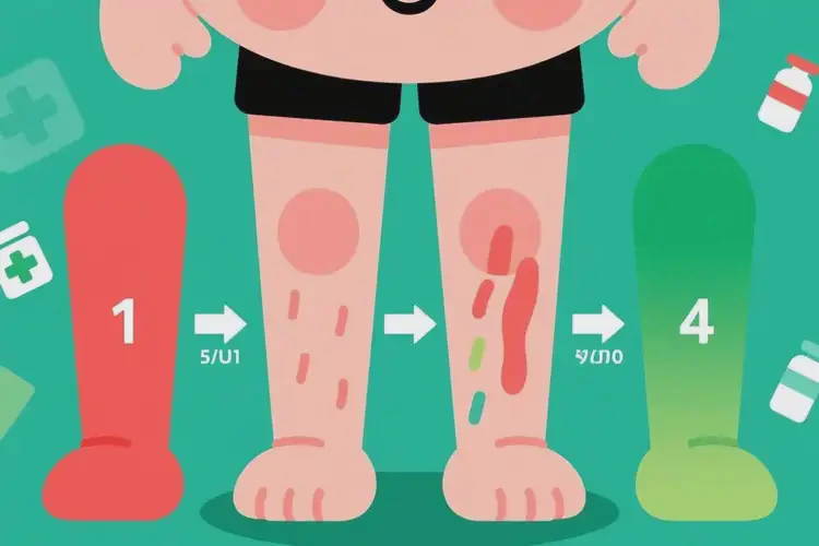 少兒小腿出濕疹可以徹底自愈嗎(圖2)