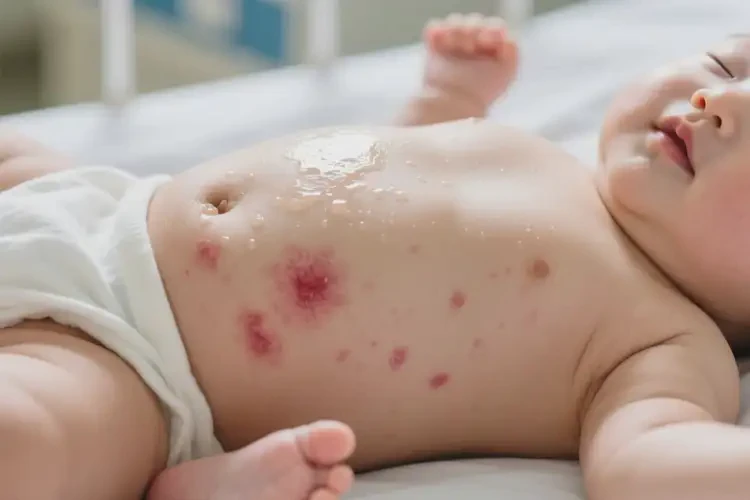寶寶肚子起濕疹不管它會自己痊愈嗎(圖1)