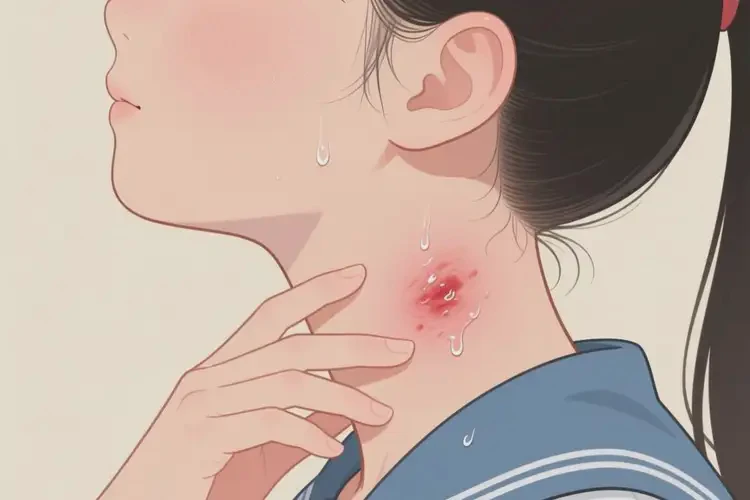 中學(xué)生脖子經(jīng)常長濕疹能靠自己自愈嗎(圖3)