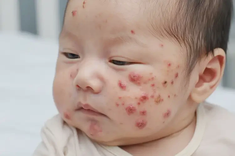 宝宝身上出湿疹不管它会自己自愈吗(图4)