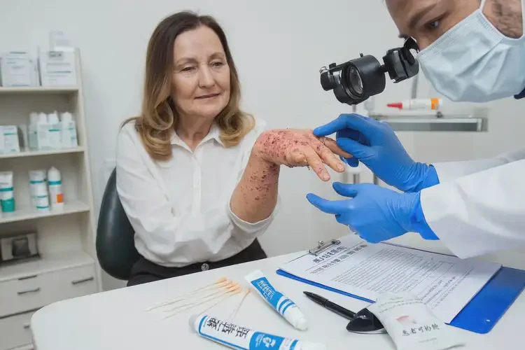 女生手上長濕疹能夠徹底治愈嗎(圖2)