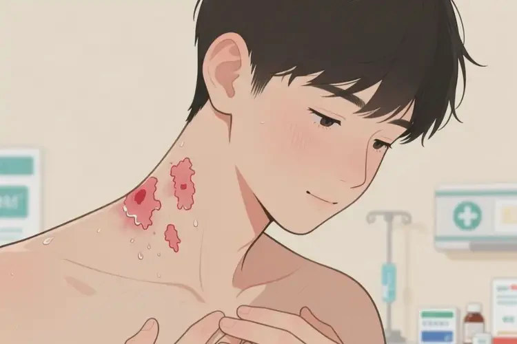 男生脖子上長濕疹能徹底自愈嗎(圖4)