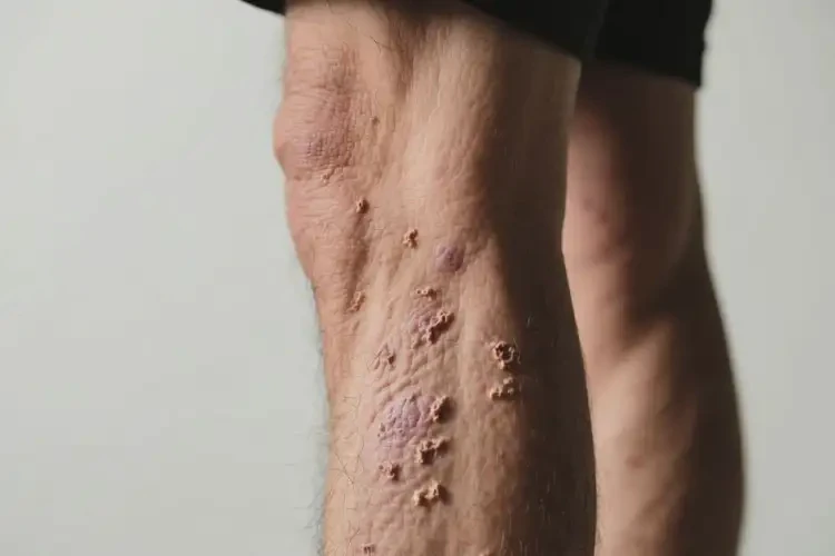 男人小腿有濕疹不管它會(huì)自己痊愈嗎(圖3)