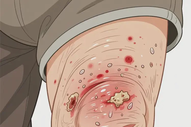 老年人屁股經(jīng)常起濕疹可以徹底自愈嗎(圖1)