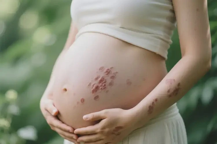 孕婦身上出現(xiàn)濕疹不管它會(huì)自己好嗎(圖1)