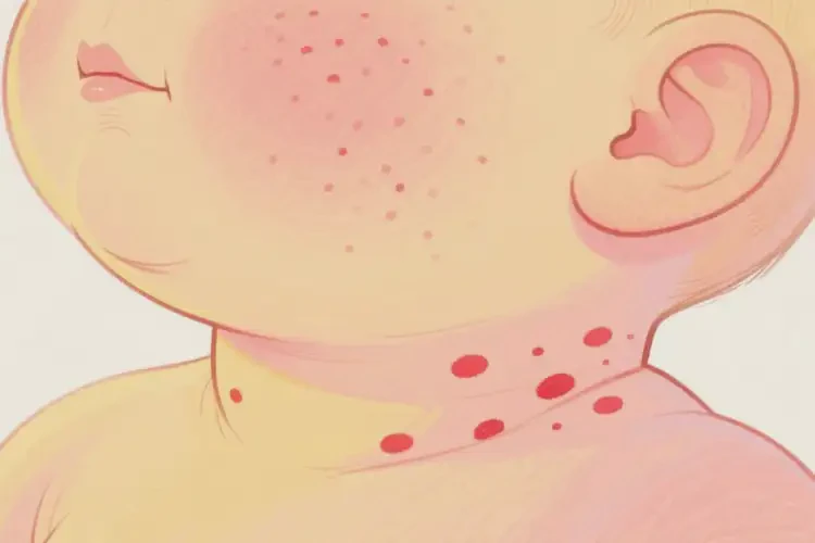 嬰幼兒脖子上起濕疹不管它會(huì)自己好嗎(圖2)