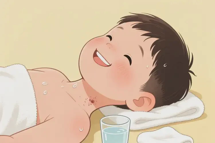 少儿脖子偶尔长湿疹能彻底自愈吗(图2)