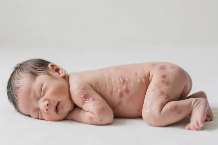 新生儿全身有湿疹能靠自己自愈吗(图3)
