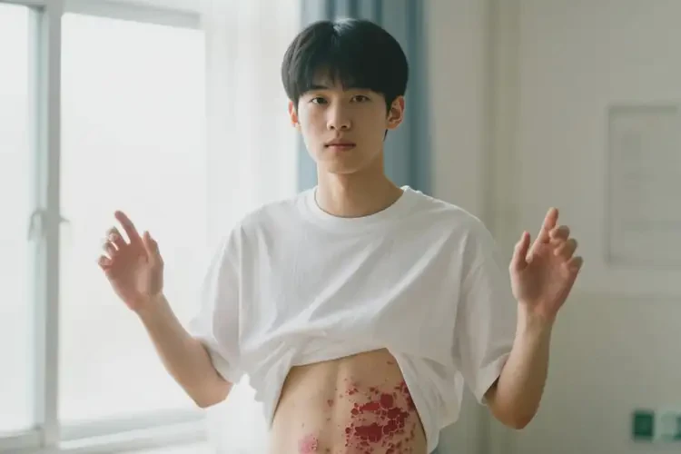 大學(xué)生肚子上起濕疹不管它會自己自愈嗎(圖1)