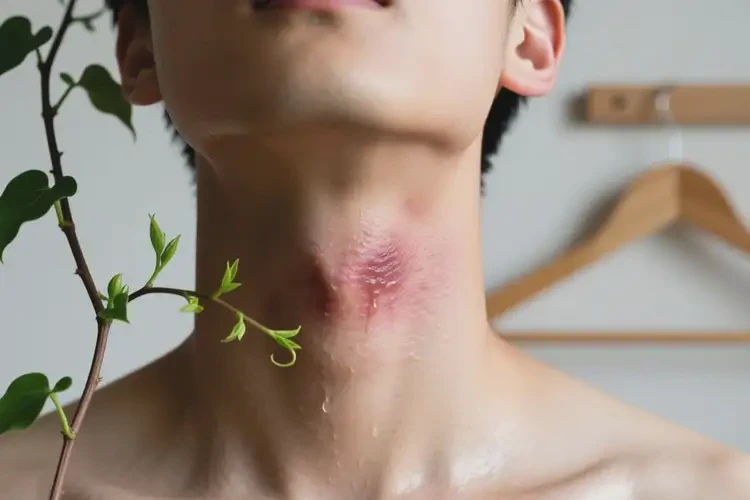 男生脖子上出濕疹可不可以徹底自愈(圖1)