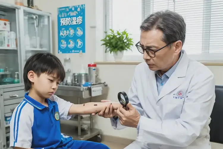 小學(xué)生手臂上偶爾起濕疹不管它會自己自愈嗎(圖2)