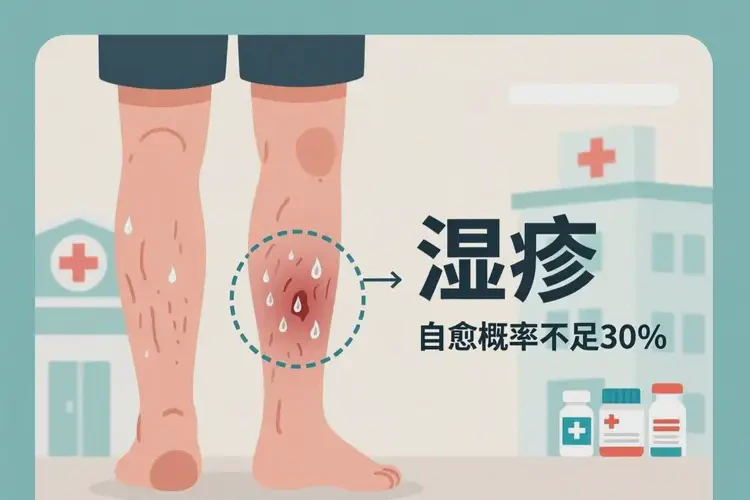 男性小腿出現(xiàn)濕疹不管它會自己好嗎(圖1)