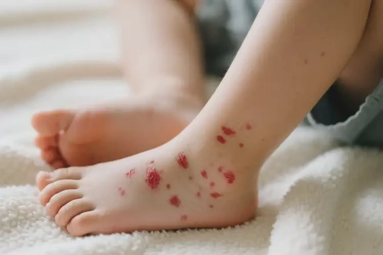 少兒腳上有濕疹不管它會(huì)自己痊愈嗎(圖4)