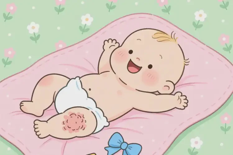 嬰兒大腿出現(xiàn)濕疹能夠徹底治愈嗎(圖2)