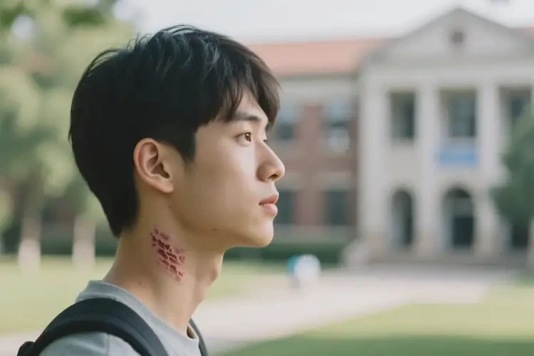 大學生脖子上經(jīng)常起濕疹不管它會自己自愈嗎(圖2)