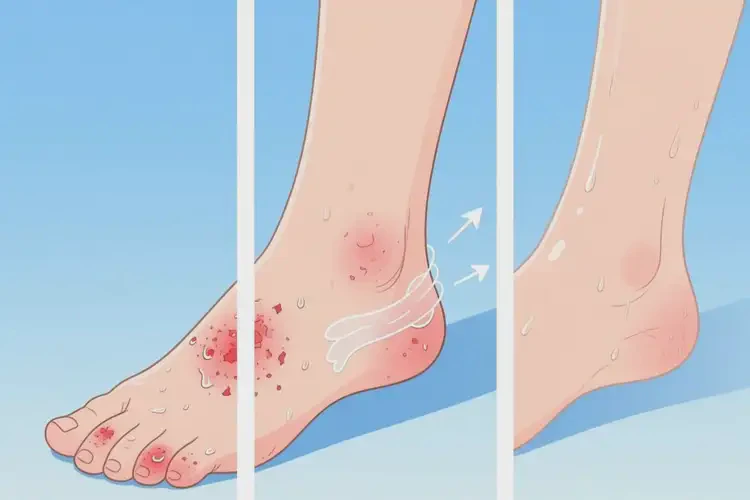 女性脚上经常起湿疹能够彻底治愈吗(图2)