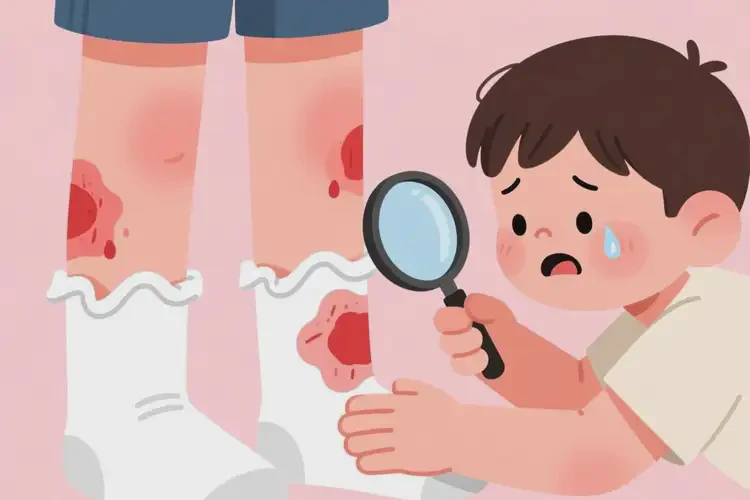 少兒四肢出現(xiàn)濕疹不管它會自己好嗎(圖2)