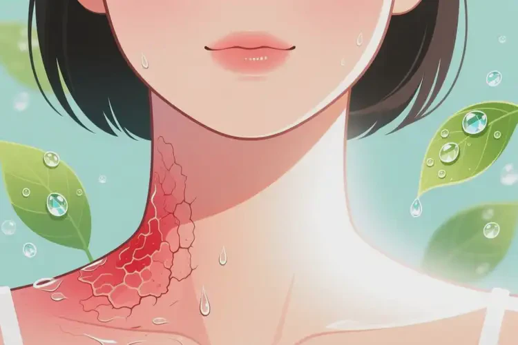 女生脖子容易長濕疹不管它會自己自愈嗎(圖3)