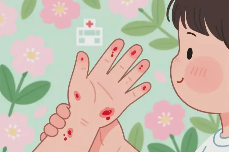 孩子手上偶爾起濕疹可不可以徹底自愈(圖1)
