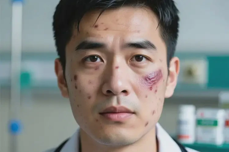 男人臉上偶爾長(zhǎng)濕疹能不能徹底自愈(圖2)