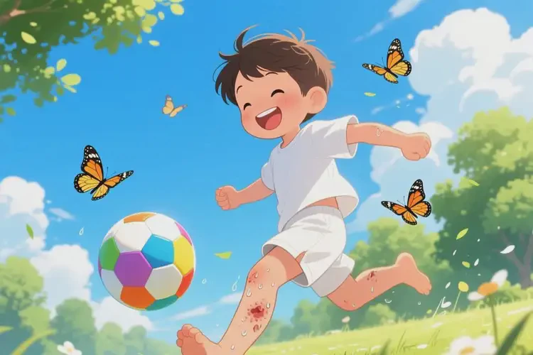 孩子小腿上偶爾長濕疹不管它會自己痊愈嗎(圖1)