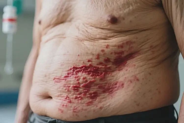 老年人肚子上出濕疹能徹底自愈嗎(圖3)