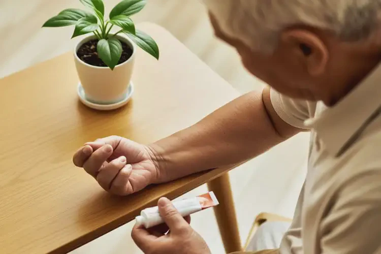 老人手臂偶爾起濕疹能夠徹底治愈嗎(圖3)